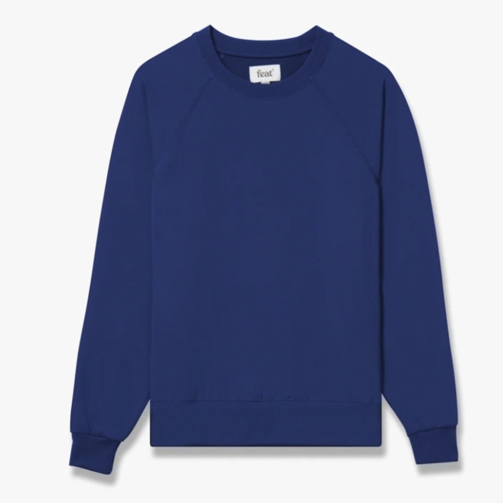 NWT Feat Unisex Limited Edition Blue Crew Neck Sweater (Size: L)